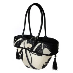 Coffarte - Baby Moro Long Handle Little Coffa - Sicilian Artisan Handbag - Sicilian Coffa - Luxury High Quality Handicraft Bag - Avvenice