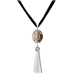 Coffarte - Barocco Val di Noto Necklace - Caltagirone - Sicilian Artisan Necklace in Ceramic - Luxury High Quality Handcraft - Avvenice