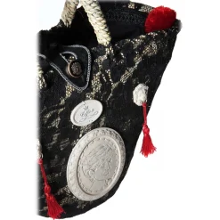 Coffarte - Lady Diana Coffa - Black - Collections - Sicilian Artisan Handbag - Luxury High Quality Handicraft Bag - Avvenice