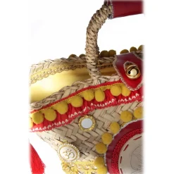 Coffarte - Medium Aisha Coffa - Sicilian Artisan Handbag - Sicilian Coffa - Luxury High Quality Handicraft Bag - Avvenice