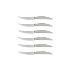 Coltellerie Berti - 1895 - Polychrome 6 Table Knives - N. 8063 - Exclusive Artisan Knives - Handmade in Italy - Avvenice