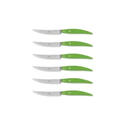 Coltellerie Berti - 1895 - Polychrome 6 Table Knives - N. 8055 - Exclusive Artisan Knives - Handmade in Italy - Avvenice