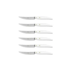 Coltellerie Berti - 1895 - Polychrome 6 Table Knives - N. 8061 - Exclusive Artisan Knives - Handmade in Italy - Avvenice