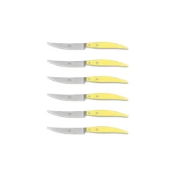 Coltellerie Berti - 1895 - Polychrome 6 Table Knives - N. 8051 - Exclusive Artisan Knives - Handmade in Italy - Avvenice