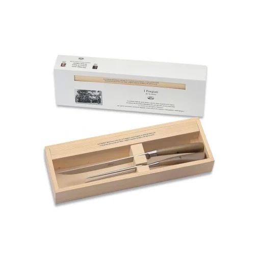 Coltellerie Berti - 1895 - Roast Knives Kit - N. 550 - Exclusive Artisan Knives - Handmade in Italy - Avvenice