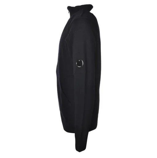 C.P. Company - Cardigan with Front Closure - Black - Sweater - Luxury Exclusive Collection - Avvenice