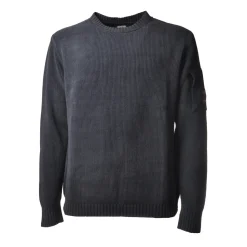 C.P. Company - Chenille Crewneck Pullover - Blue - Sweater - Luxury Exclusive Collection - Avvenice