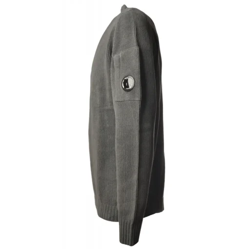 C.P. Company - Chenille Crewneck Pullover - Grey - Sweater - Luxury Exclusive Collection - Avvenice