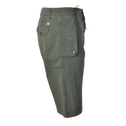C.P. Company - Delavé Pocket Bermuda - Green - Trousers - Luxury Exclusive Collection - Avvenice