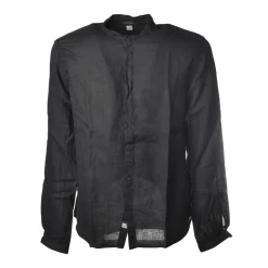 C.P. Company - Mandarin Collar Shirt - Blue - Luxury Exclusive Collection - Avvenice