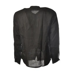 C.P. Company - Mandarin Collar Shirt - Blue - Luxury Exclusive Collection - Avvenice