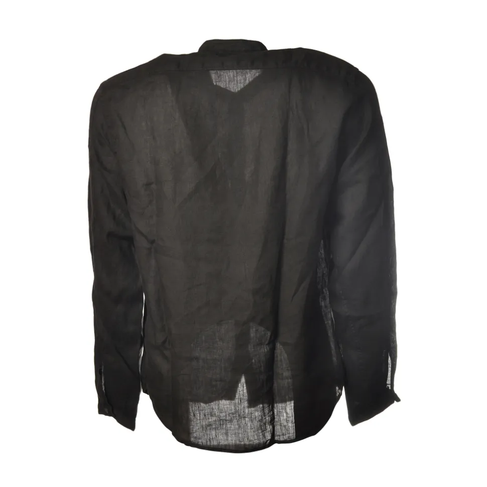 C.P. Company - Mandarin Collar Shirt - Blue - Luxury Exclusive Collection - Avvenice