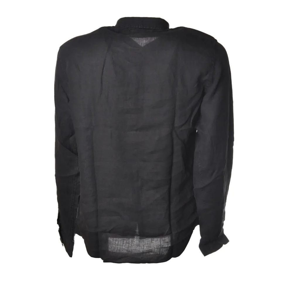 C.P. Company - Mandarin Collar Shirt - Blue - Luxury Exclusive Collection - Avvenice