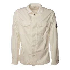 C.P. Company - Shirt with Front Pockets - White - Luxury Exclusive Collection - Avvenice