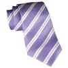 Cravates E.G. - Double Strip Tie - Lilac - Avvenice