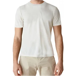 Cruna - Nizza T-Shirt - 573 - Off White - Handmade in Italy - Luxury High Quality T-Shirt - Avvenice