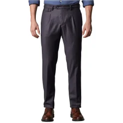 Cruna - Raval Trousers in Wool Flannel - 628 - Night Blue - Handmade in Italy - Luxury High Quality Pants - Avvenice