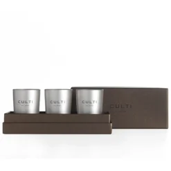 Culti Milano - Giftbox Candeline Ebano Esperide Velvet Silver - Gift Box - Room Fragrances - Fragrances - Luxury - Avvenice