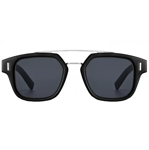 Dior - Sunglasses - DiorFraction1 - Grey Metal - Dior Eyewear - Avvenice
