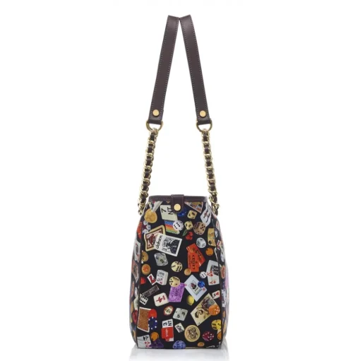 Divo Diva - Antibes - Dark Black - Leather Handbag - Made in Italy - Life is a Game Collection - Luxury High Quality - Avvenice