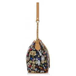 Divo Diva - Casablanca - Black - Leather Handbag - Made in Italy - Life is a Game Collection - Luxury High Quality - Avvenice