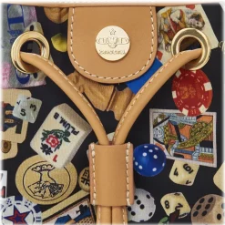 Divo Diva - Casablanca - Black - Leather Handbag - Made in Italy - Life is a Game Collection - Luxury High Quality - Avvenice