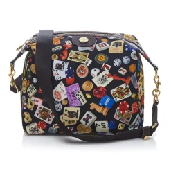 Divo Diva - Dublin - Dark Black - Leather Handbag - Made in Italy - Life is a Game Collection - Luxury High Quality - Avvenice