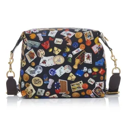 Divo Diva - Dublin - Dark Black - Leather Handbag - Made in Italy - Life is a Game Collection - Luxury High Quality - Avvenice