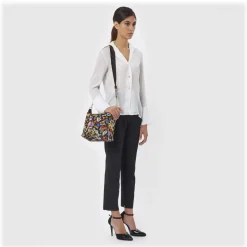 Divo Diva - Dublin - Dark Black - Leather Handbag - Made in Italy - Life is a Game Collection - Luxury High Quality - Avvenice
