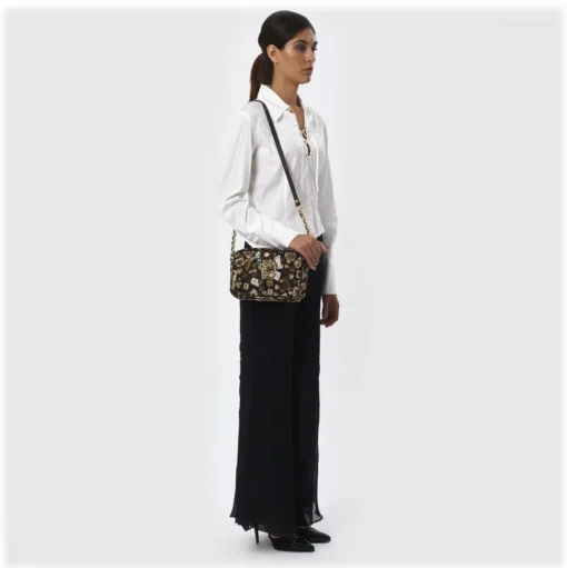 Divo Diva - Las Vegas - Dark Brown - Leather Handbag - Made in Italy - Life is a Game Collection - Luxury High Quality - Avvenice
