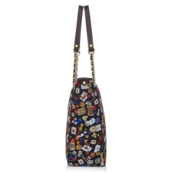 Divo Diva - Miami - Dark Black - Leather Handbag - Made in Italy - Life is a Game Collection - Luxury High Quality - Avvenice