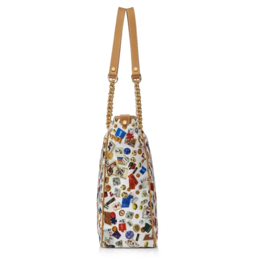 Divo Diva - Miami - White - Leather Handbag - Made in Italy - Life is a Game Collection - Luxury High Quality - Avvenice