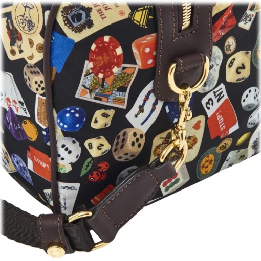 Divo Diva - Montecarlo - Dark Black - Leather Handbag - Made in Italy - Life is a Game Collection - Luxury High Quality - Avvenice