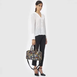 Divo Diva - Montecarlo - Dark Black - Leather Handbag - Made in Italy - Life is a Game Collection - Luxury High Quality - Avvenice