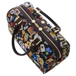 Divo Diva - Montecarlo - Dark Black - Leather Handbag - Made in Italy - Life is a Game Collection - Luxury High Quality - Avvenice