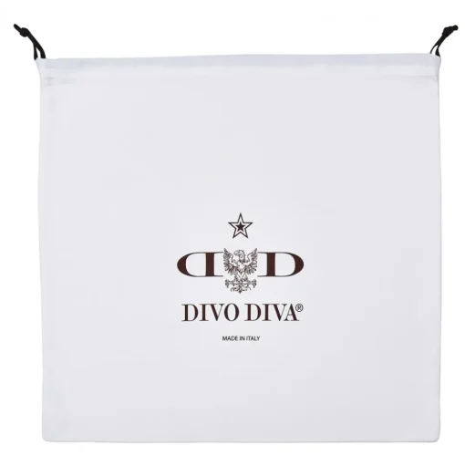 Divo Diva - Montecarlo - White - Leather Handbag - Made in Italy - Life is a Game Collection - Luxury High Quality - Avvenice