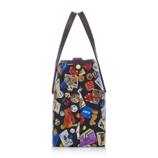 Divo Diva - Niagara - Dark Black - Leather Handbag - Made in Italy - Life is a Game Collection - Luxury High Quality - Avvenice