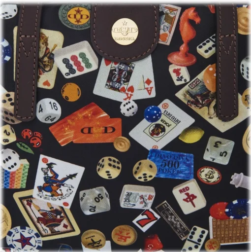 Divo Diva - Niagara - Dark Black - Leather Handbag - Made in Italy - Life is a Game Collection - Luxury High Quality - Avvenice