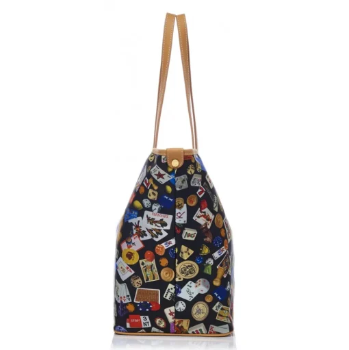 Divo Diva - San Remo - Black - Leather Handbag - Made in Italy - Life is a Game Collection - Luxury High Quality - Avvenice