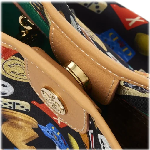 Divo Diva - San Remo - Black - Leather Handbag - Made in Italy - Life is a Game Collection - Luxury High Quality - Avvenice