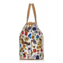 Divo Diva - Venice - White - Leather Handbag - Made in Italy - Life is a Game Collection - Luxury High Quality - Avvenice