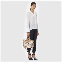 Divo Diva - Venice - White - Leather Handbag - Made in Italy - Life is a Game Collection - Luxury High Quality - Avvenice