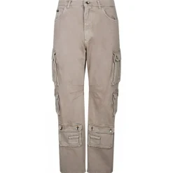 Dolce & Gabbana - Beige Cotton Cargo Trousers - Dolce & Gabbana Exclusive Luxury Collection - Avvenice