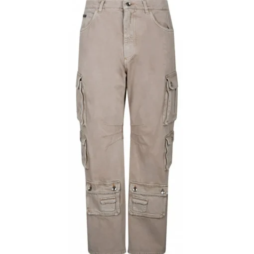 Dolce & Gabbana - Beige Cotton Cargo Trousers - Dolce & Gabbana Exclusive Luxury Collection - Avvenice