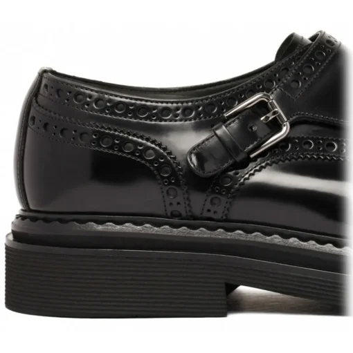 Dolce & Gabbana - Black Monk Shoes - Dolce & Gabbana Exclusive Luxury Collection - Avvenice