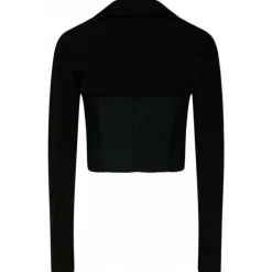 Dolce & Gabbana - Black and White Cotton Bustier Shirt - Dolce & Gabbana Exclusive Luxury Collection - Avvenice