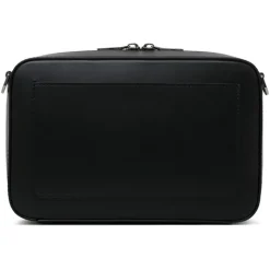 Dolce & Gabbana - Black Calf Leather Logo Embossed Crossbody Bag - Dolce & Gabbana Exclusive Luxury Collection - Avvenice