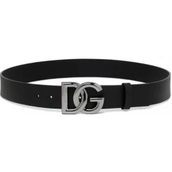 Dolce & Gabbana - Black DG Logo Belt - Dolce & Gabbana Exclusive Luxury Collection - Avvenice