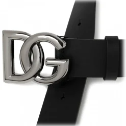 Dolce & Gabbana - Black DG Logo Belt - Dolce & Gabbana Exclusive Luxury Collection - Avvenice