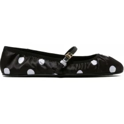 Dolce & Gabbana - Black and White Printed Ballerina - Dolce & Gabbana Exclusive Luxury Collection - Avvenice